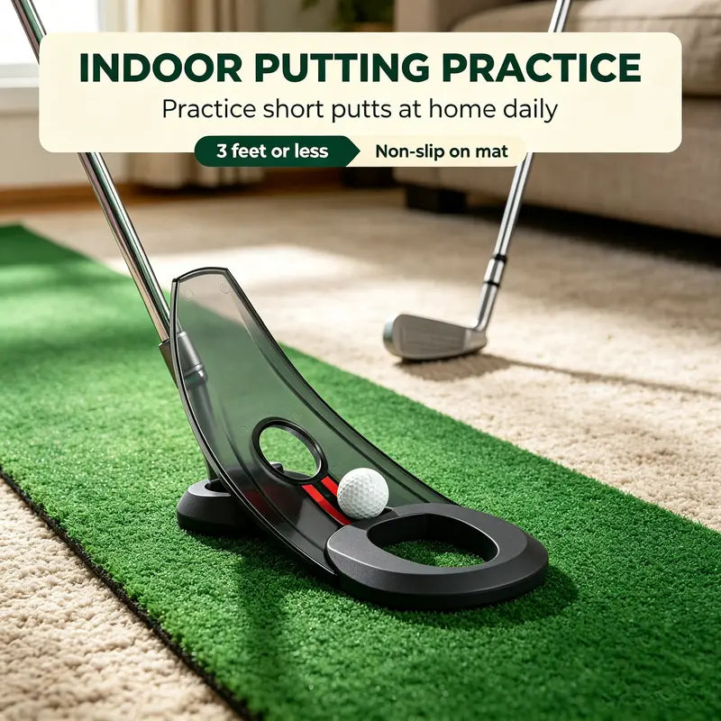 ⛳🏌‍♂️vivtk Golf Compact Foldable Putting Trainer - ABS+TPR Training Aid🏆