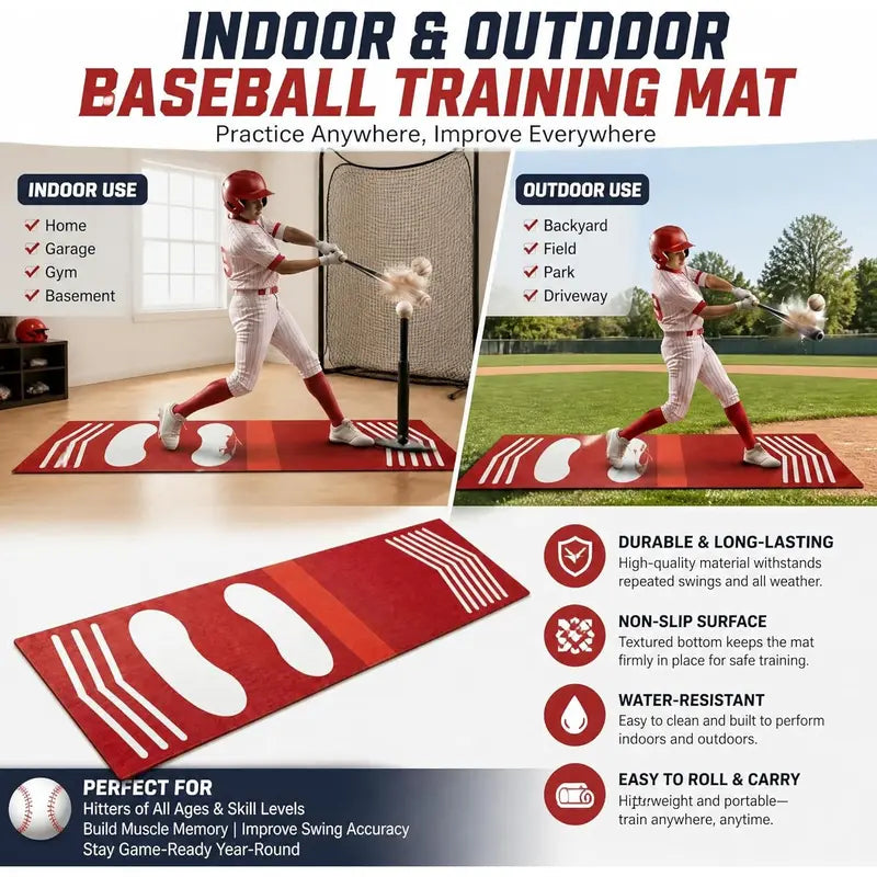 ⚾🔥🚀 vivtk your catcher’s game with the ThrowMo Mat!Portable Indoor/Outdoor Auxiliary Tool for Youth Beginners & Softball Pitchers 🏆