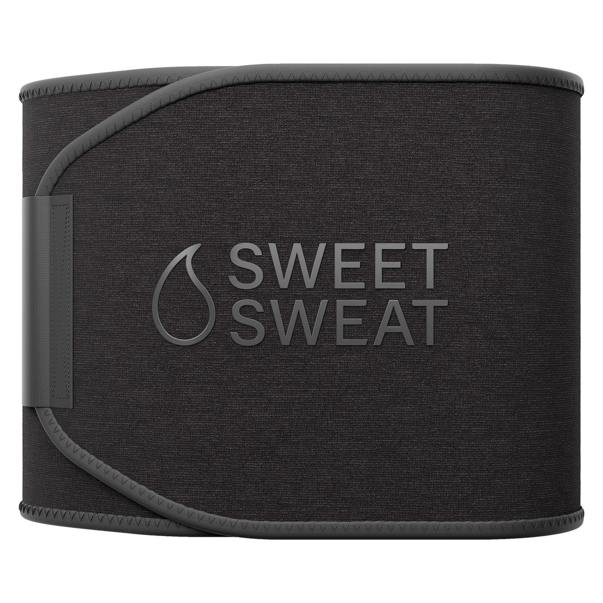 Sweet Sweat Ab Trainer for Women and Men - Sweat Band Waist Trainer Belt for High Intensity Training and Gym Workouts, 5 Adjustable Sizes - Black/pink