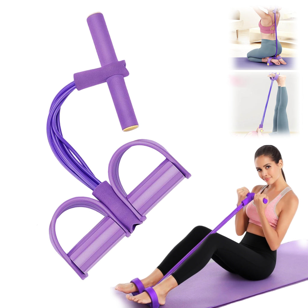 ⏰Limited-time ✨4 tube/6 tube/8 tube Resistance Band with Pedal 🎉Hot Sale 60%