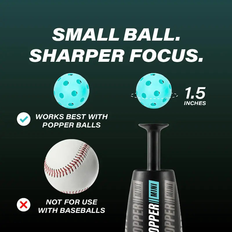 🎯⚾vivtk  Mini Tee Popper Bundle - Baseball Training Equipment Pack with Balls🏆