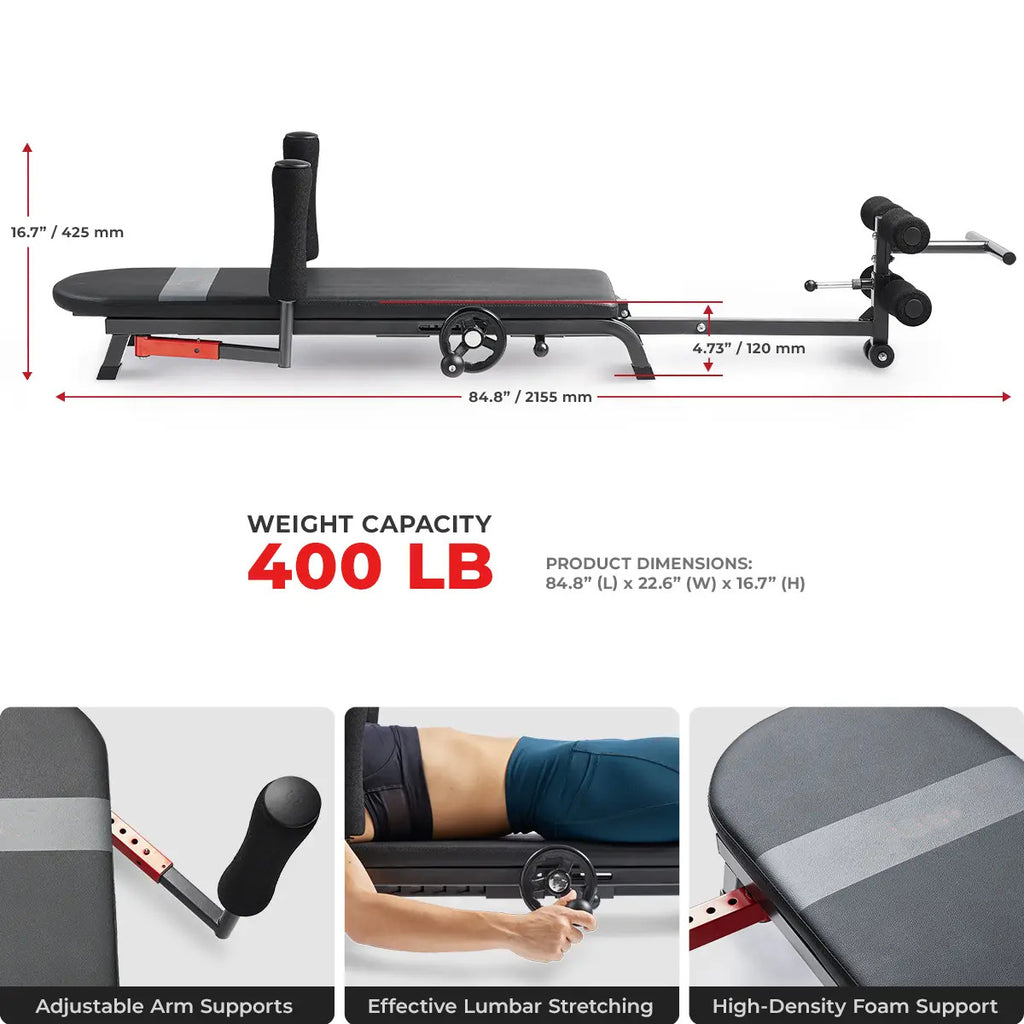 ⏰Limited-time ✨✦Adjustable Decompression Inversion Chair ✦ 400 LBS ✦ Full‑Body Traction Machine ✦ Back & Posture Support