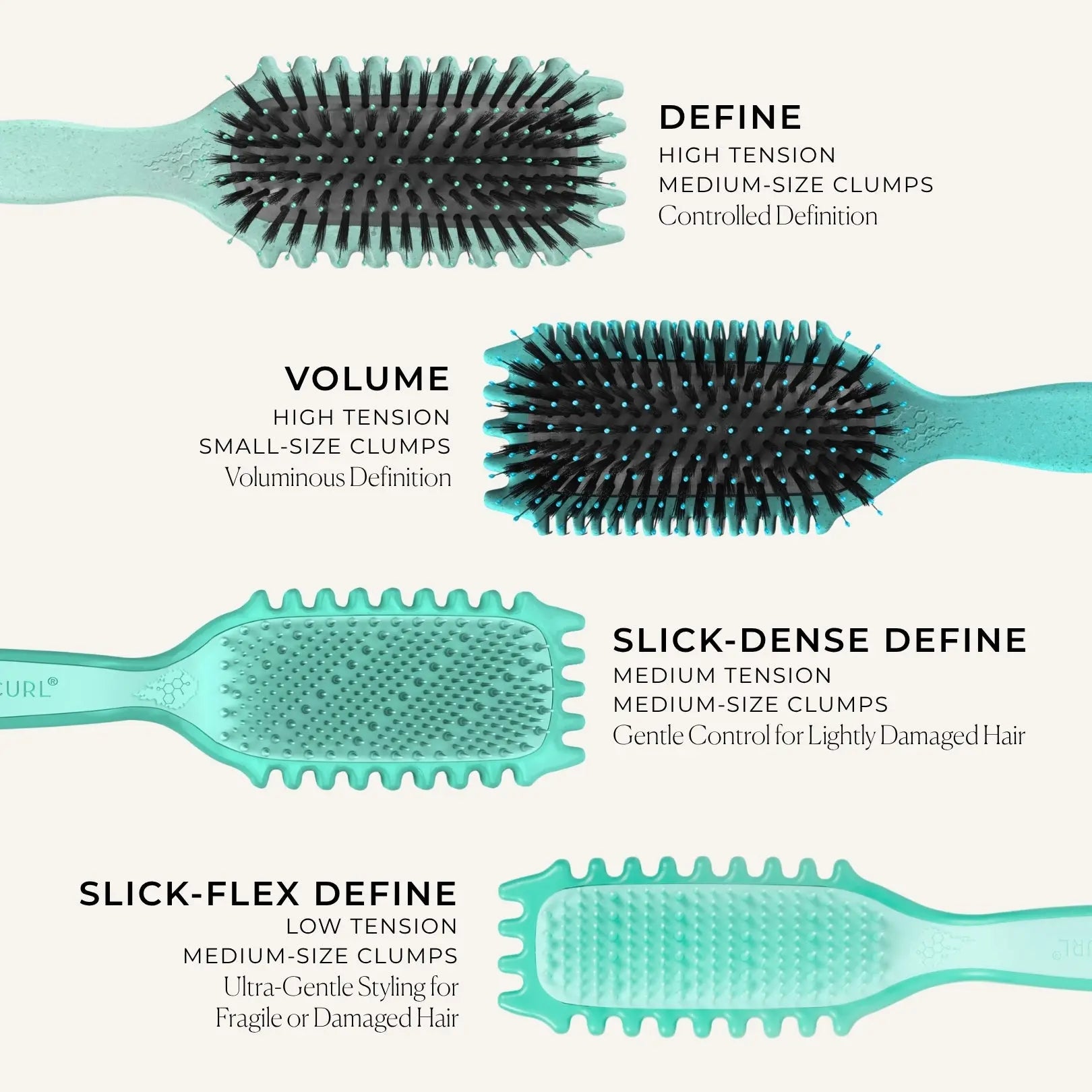 vivtk ✨ EdgeLift Curl Brush ✨ Defined Curls • Frizz Reduction • Smooth Hairstyle
